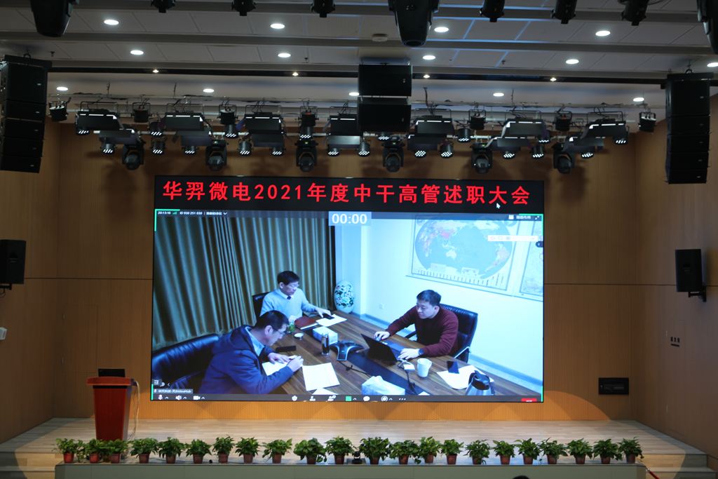 今年会微电召开中干高管述职会议