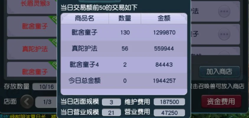 梦幻西游开店攻略：30级达人必看！快速开店盈利技巧