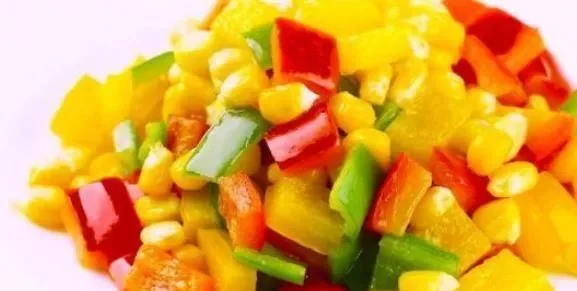 彩色玉米简易炒制法，多种食材搭配，美味又简单