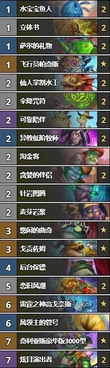 标准模式炉石传说卡组推荐：T1-T4全阶段策略解析