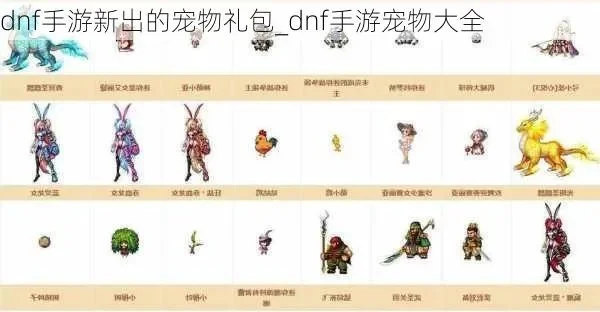 dnf手游新宠物大全-dnf手游宠物指南